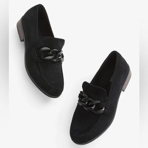 Black Sasha Chain Loafer Size 9